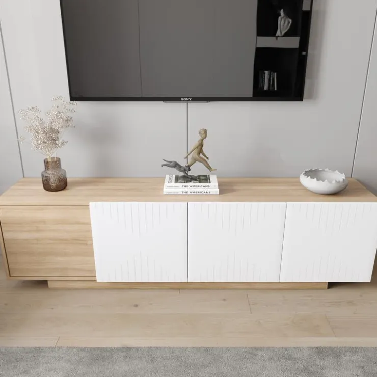 Nexera TV Stand 72" - Natural Maple