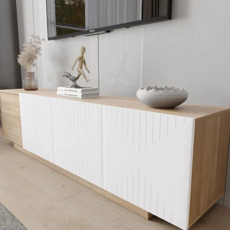 Nexera TV Stand 72" - Natural Maple