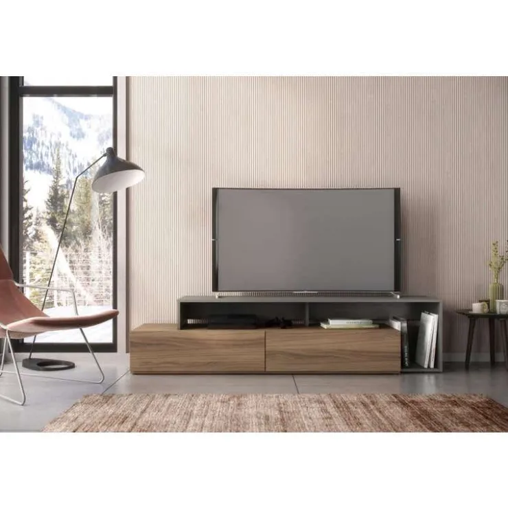 Nexera TV Stand 72" - Light Brown and Grey Discount