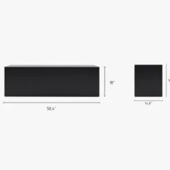 Nexera TV Stand 60" - Black Discount