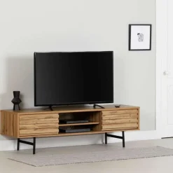 Meubles South Shore TV Stand with Drawers 70" - South Shore Nordik Oak Clearance