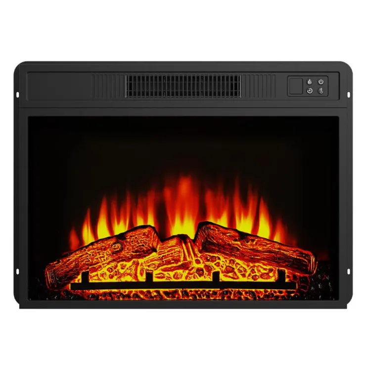 TV Stand with Electric Fireplace 54" Natural New