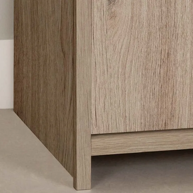 Meubles South Shore TV Stand with Electric Fireplace 60" - South Shore Rustic Oak Sale