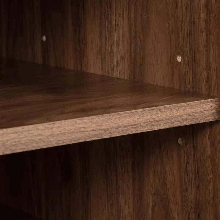 Meubles South Shore TV Stand with Electric Fireplace 60" - South Shore Natural Walnut Clearance