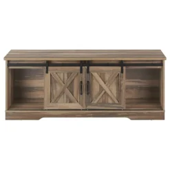Monarch TV Stand with Sliding Doors 60