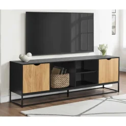 Monarch TV Stand with Storage 72" - Black New
