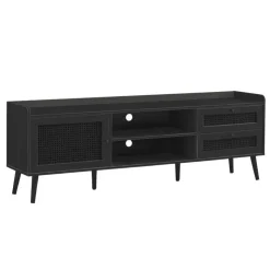 Monarch TV Stand with Storage 72" - Black Online