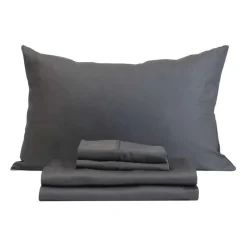 Twin Bamboo Bed Sheet Set - Charcoal Grey New