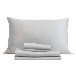 Twin Bamboo Bed Sheet Set - Cement Grey Best