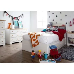 Meubles South Shore Twin Bed with 3-Drawer Storage (39'') - South Shore PURE WHITE Online