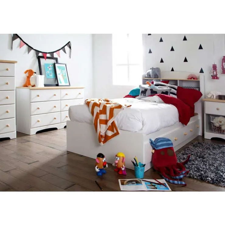 Meubles South Shore Twin Bed with 3-Drawer Storage (39'') - South Shore PURE WHITE Online