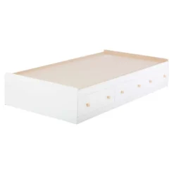 Meubles South Shore Twin Bed with 3-Drawer Storage (39'') - South Shore PURE WHITE Online