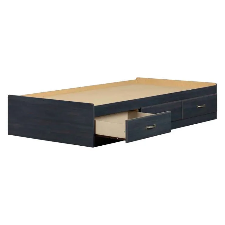 Meubles South Shore Twin Bed with 3-Drawer Storage (39") - South Shore BLUEBERRY Best