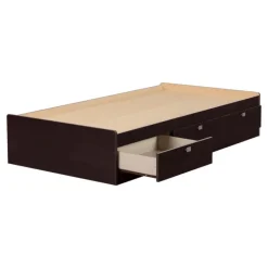 Meubles South Shore Twin Bed with 3-Drawer Storage (39'') - South Shore CHOCOLATE Online