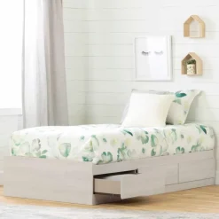 Meubles South Shore Twin Bed With 3-Drawer Storage (39