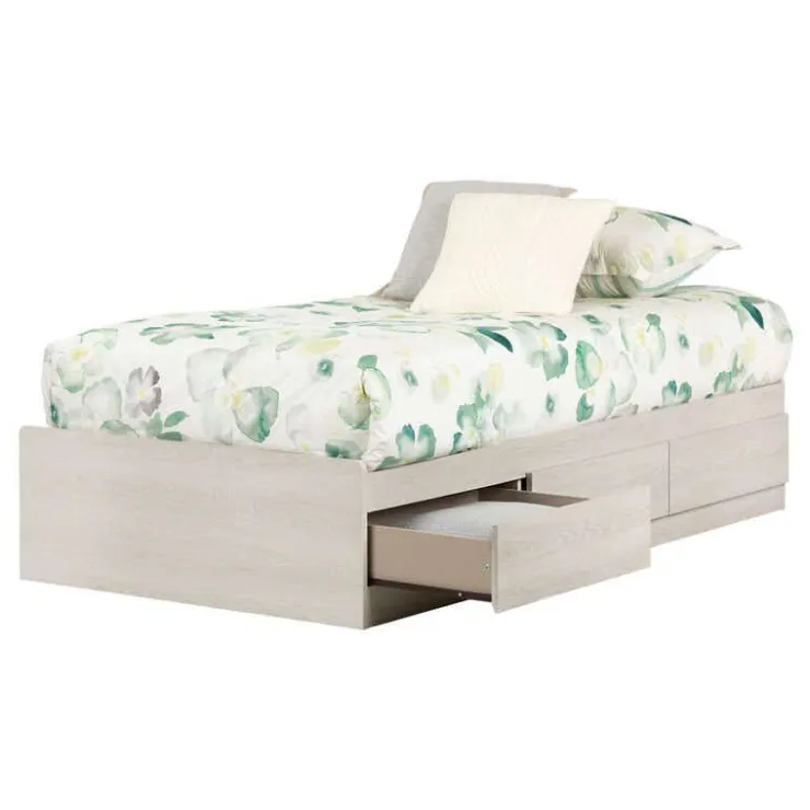Meubles South Shore Twin Bed With 3-Drawer Storage (39") - South Shore WINTER OAK Best