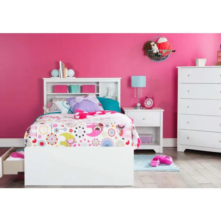 Meubles South Shore Twin Bed With 3-Drawer Storage (39") - South Shore PURE WHITE New