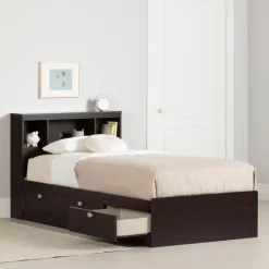 Meubles South Shore Twin Bed with 3-Drawer Storage and Headboard (39