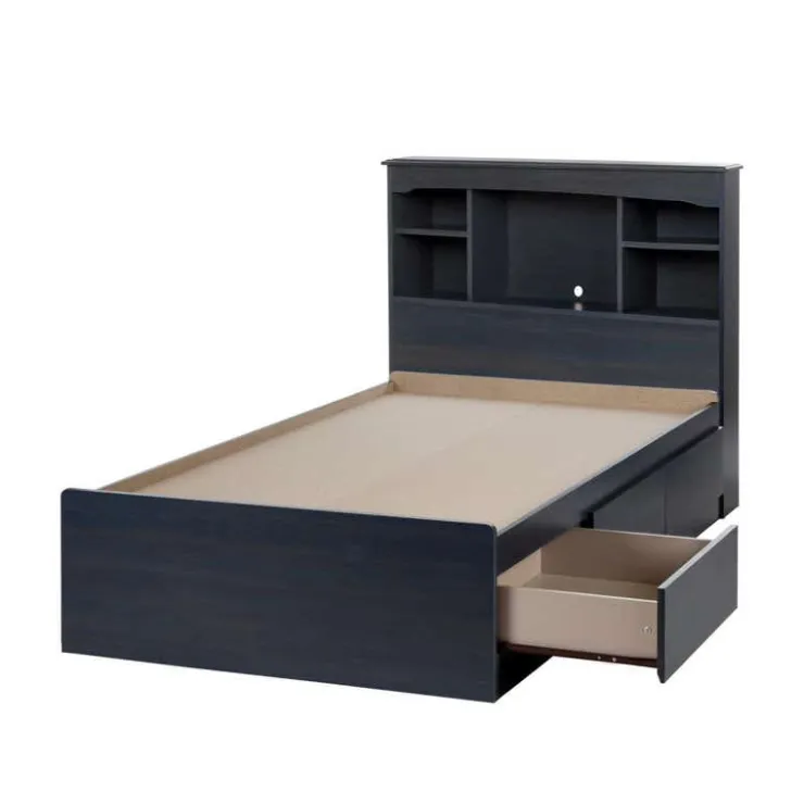 Meubles South Shore Twin Bed with 3-Drawer Storage and Headboard (39") - South Shore Blue Discount