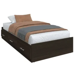 SUA-V Twin Bed with 3-Drawer Storage (39") Taupe Hot