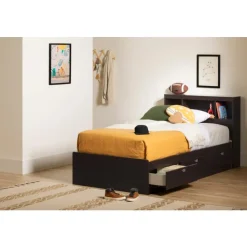 Meubles South Shore Twin Bookcase Headboard (39'') - South Shore CHOCOLATE Hot
