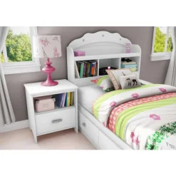 Meubles South Shore Twin Bookcase Headboard (39'') - South Shore PURE WHITE Discount