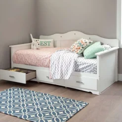 Meubles South Shore Twin Daybed with 3-Drawer Storage (39") - South Shore PURE WHITE Discount