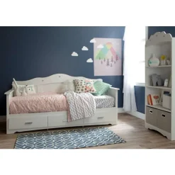 Meubles South Shore Twin Daybed with 3-Drawer Storage (39") - South Shore PURE WHITE Discount