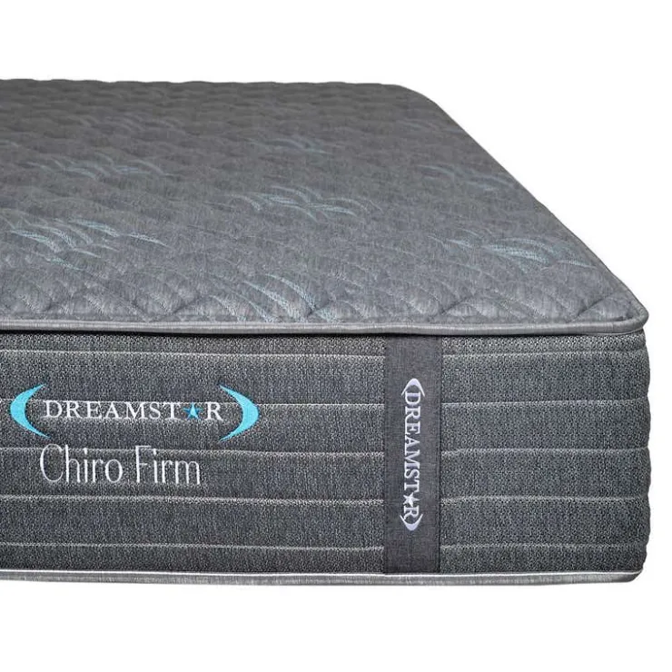 Dreamstar Twin Firm Mattress with Pocket Coils - 39" Blue/Grey Sale