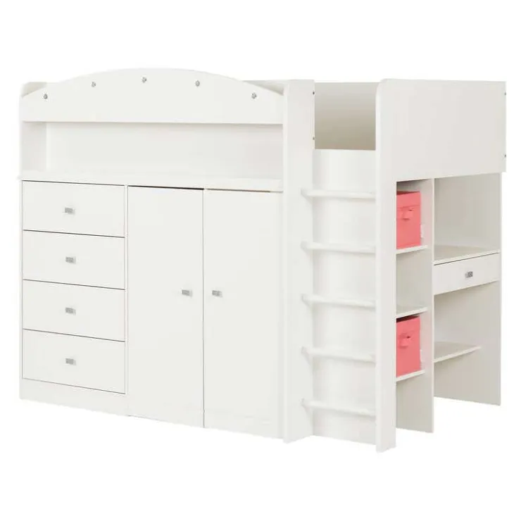 Meubles South Shore Twin Loft Bed With Desk 39'' - South Shore PURE WHITE Hot