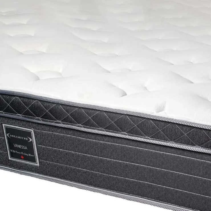 Dreamstar Twin Medium-Firm Mattress with Springs - 39" White/Yorkdale Border Online