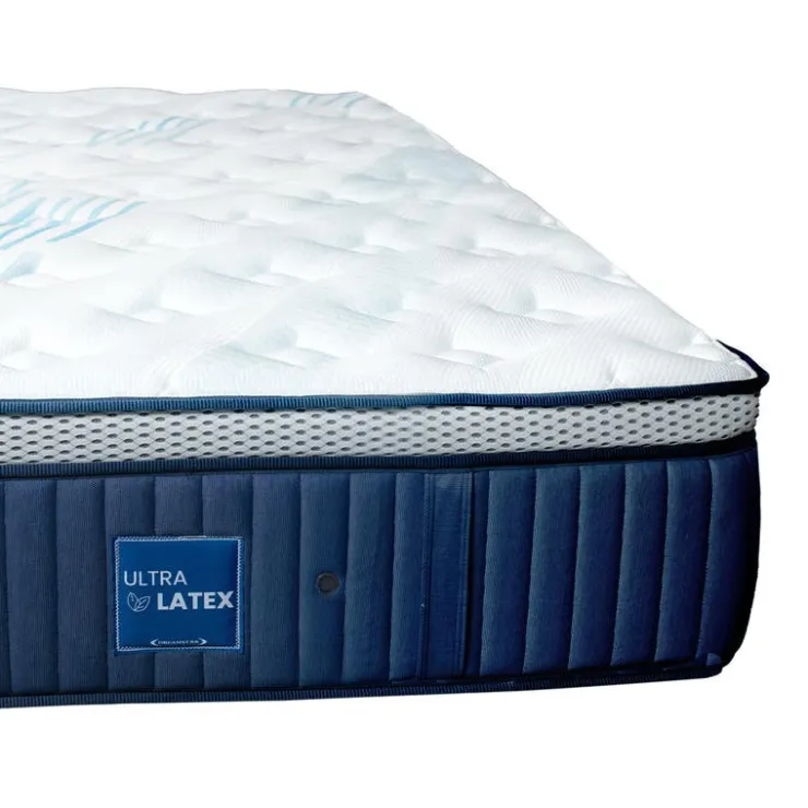 Dreamstar Twin Medium-FirmHybrid Mattress - 39" Quilted Blue/White Sale