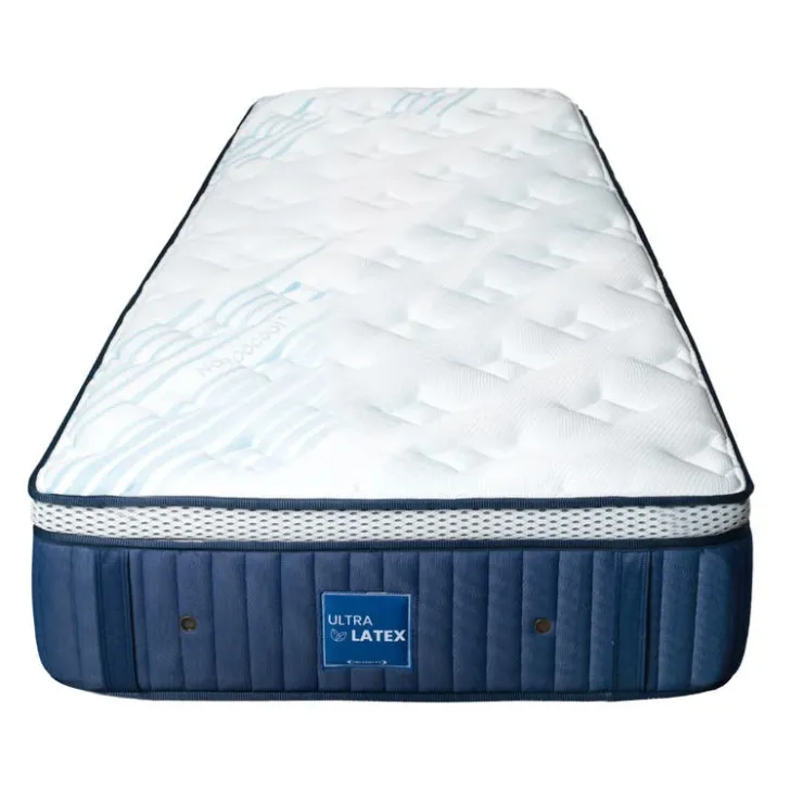 Dreamstar Twin Medium-FirmHybrid Mattress - 39" Quilted Blue/White Sale