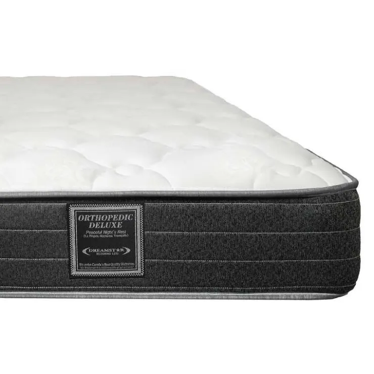 Dreamstar Twin Medium-FirmMattress with Springs - 39" White/Yorkdale Border Clearance