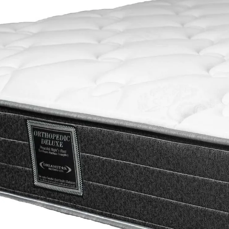 Dreamstar Twin Medium-FirmMattress with Springs - 39" White/Yorkdale Border Clearance