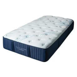Dreamstar Twin Medium-FirmMemory Foam Mattress-in-a-Box - 39" Quilted Blue/White Discount