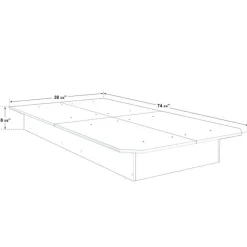 SUA-V Twin Platform Bed (39") White Online