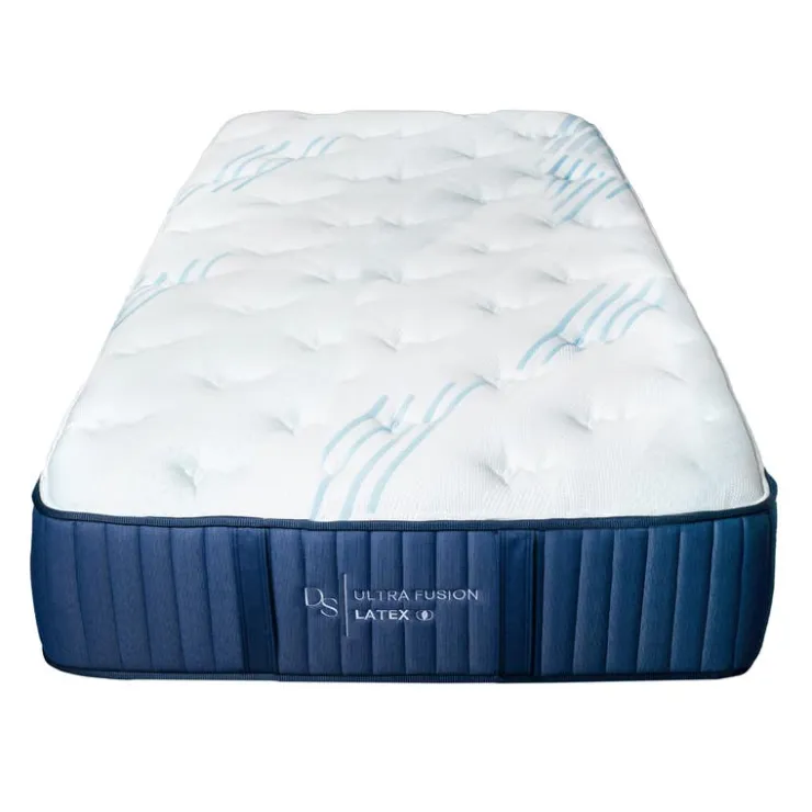 Dreamstar Twin XL Medium-Firm Memory Foam Mattress-in-a-Box - 39" x 80" Quilted Blue/White Hot
