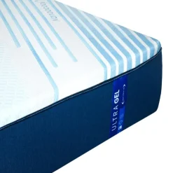 Dreamstar Twin XL Medium-Firm Memory Foam Mattress-in-a-Box - 39" x 80" Smooth Top Blue/White Clearance