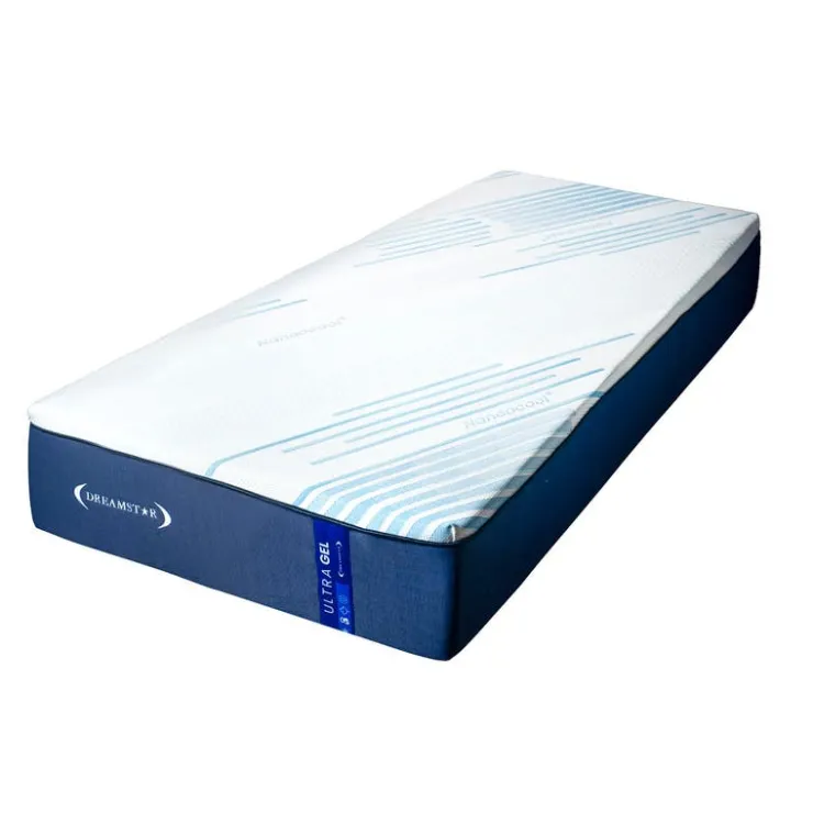 Dreamstar Twin XL Medium-Firm Memory Foam Mattress-in-a-Box - 39" x 80" Smooth Top Blue/White Clearance