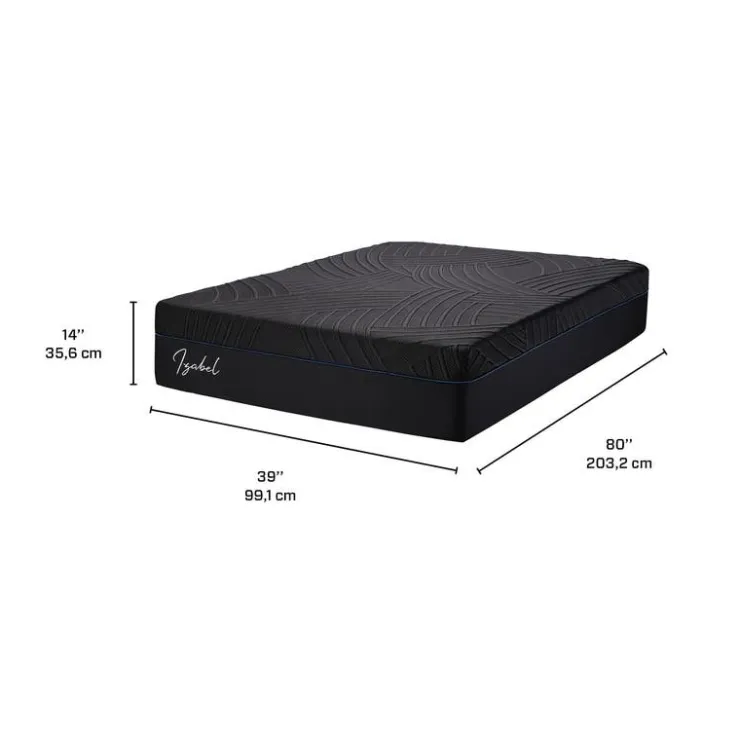 Dreamstar Twin XL Medium-Firm Memory Foam Mattress-in-a-Box - 39" x 80" BLACK Best