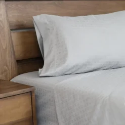 Twin XL Microfibre Bed Sheet Set - Cement Grey