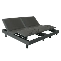 Two Twin XL Electric Bases - 2x 39" x 80" Grey/Black Outlet
