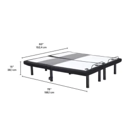 Two Twin XL Electric Bases - 2x 39" x 80" Black Clearance