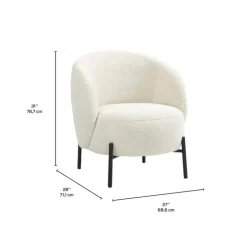 Upholstered Chair - White Sale