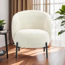 Upholstered Chair - White Sale