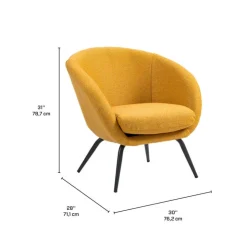 Upholstered Chair - Yellow Online