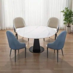 Upholstered Chairs (Set of 2) - and Blue-Grey Beige Online