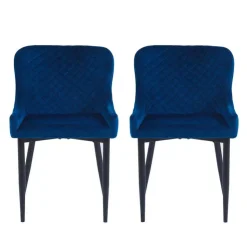Upholstered Chairs (Set of 2) - Blue New