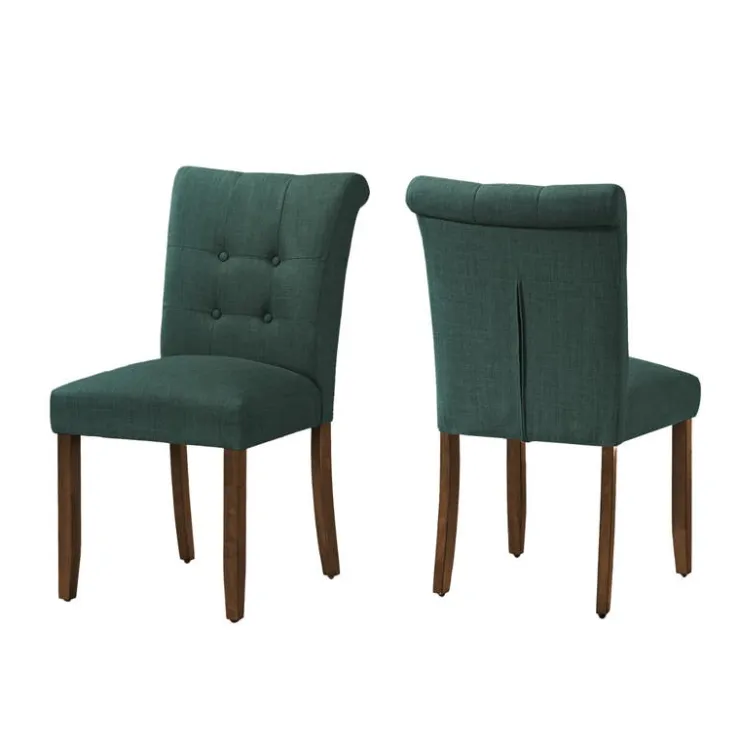 Monarch Upholstered Chairs (Set of 2) - - Blue Clearance